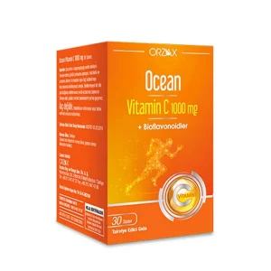 OCEAN Vitamin C 1000 mg 30 Kapsül – C Vitamini İçeren Takviye Edici Gıda
