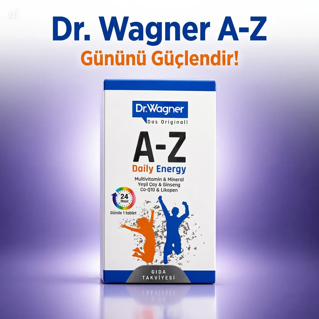 Dr. Wagner A-Z Daily Energy Multivitamin ve Mineral Takviyesi 30 Tablet